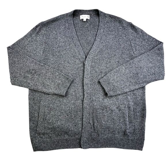 3.1 Phillip Lim Target Cardigan Sweater Mens XL Gray Wool Blend Button Pockets - Picture 1 of 11